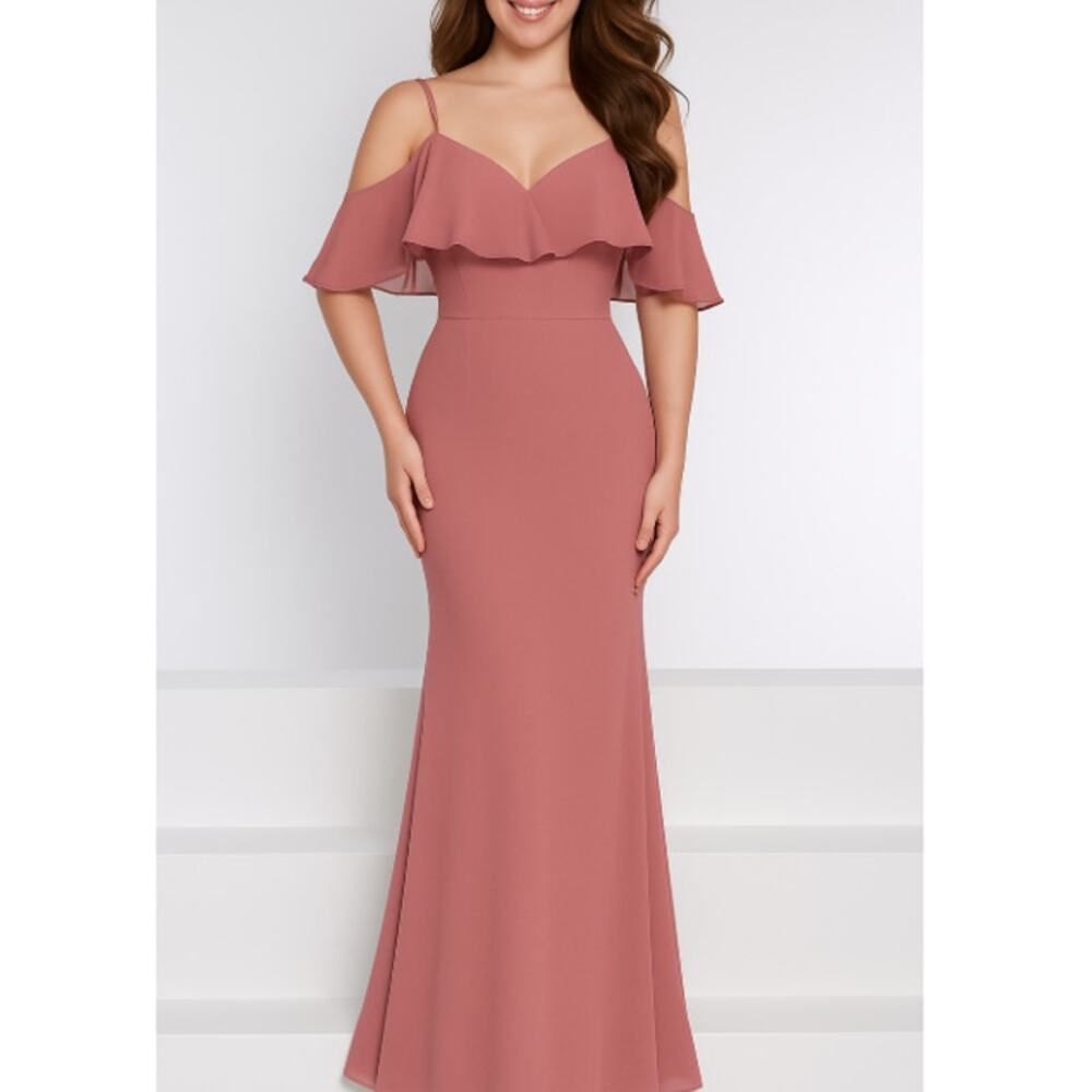 New KANALI K Women's Desert Rose Sweetheart Neck Bridesmade Dress Size 14